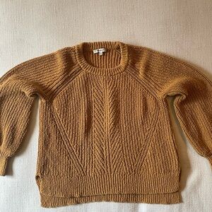 Madewell Mustard Knit Sweater, size medium
